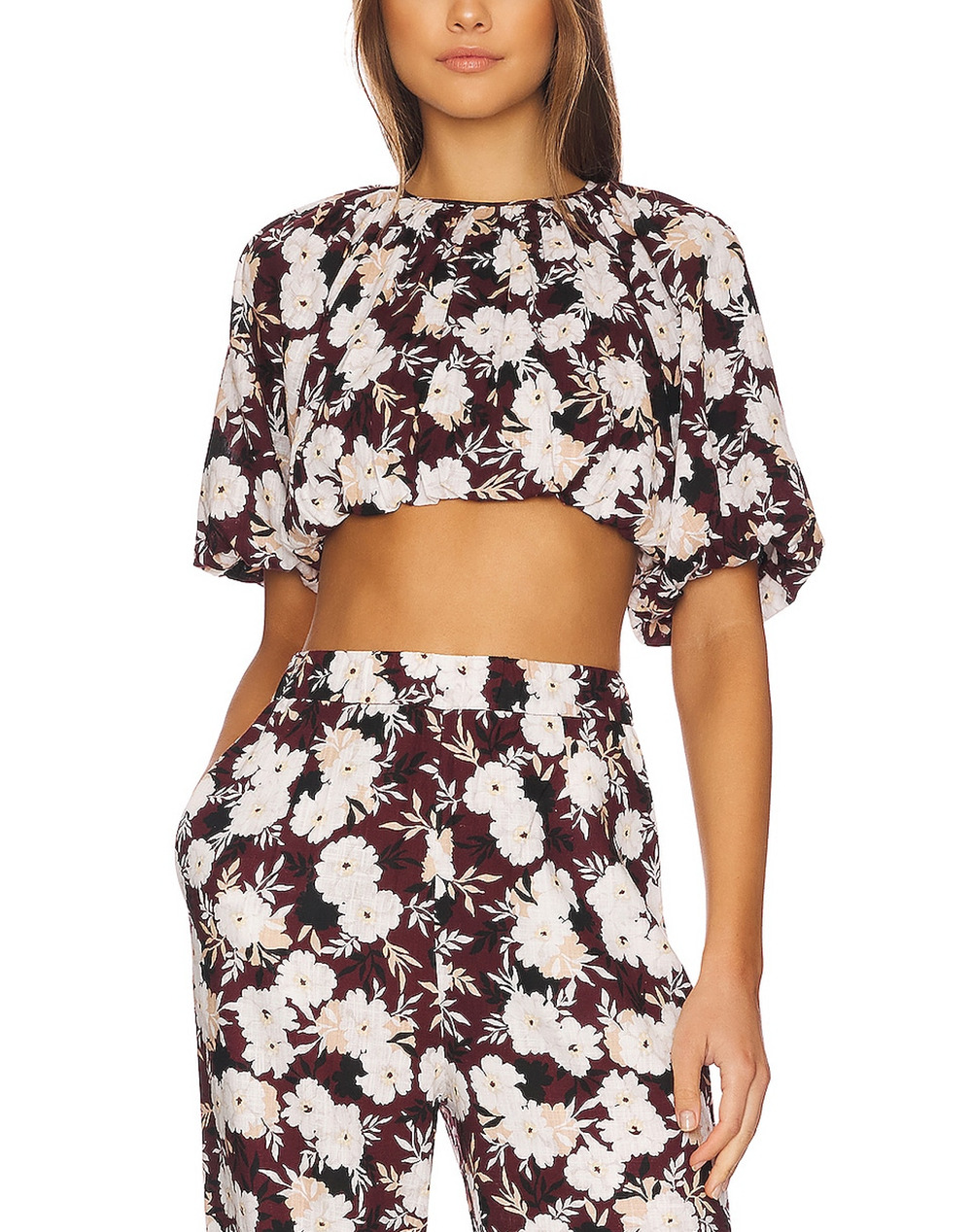 Minkpink Floral Multi Maya Crop Top Size S